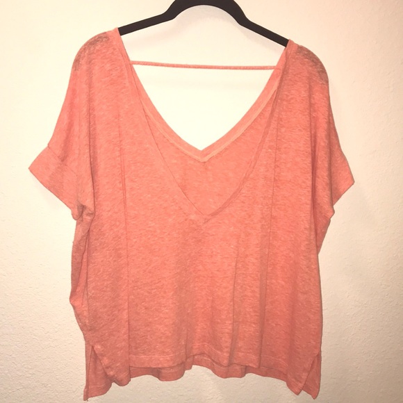 *SOLD*Forever21 Flowy Deep V Top - Picture 2 of 2